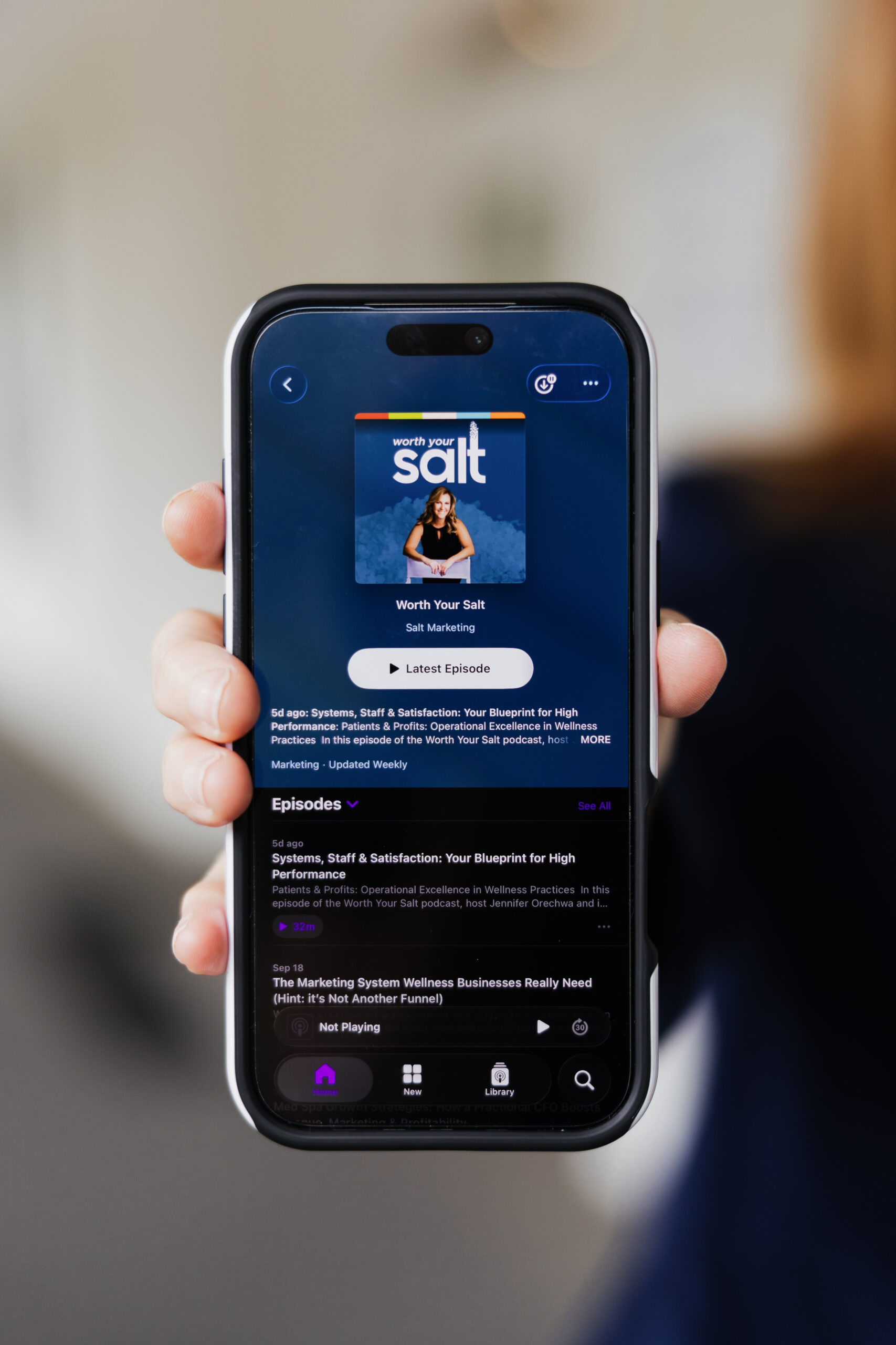 Worth your Salt on phone